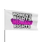 Women's Rights are Human Rights Protest Flag