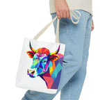 Colorful Cow Design - Tote Bag