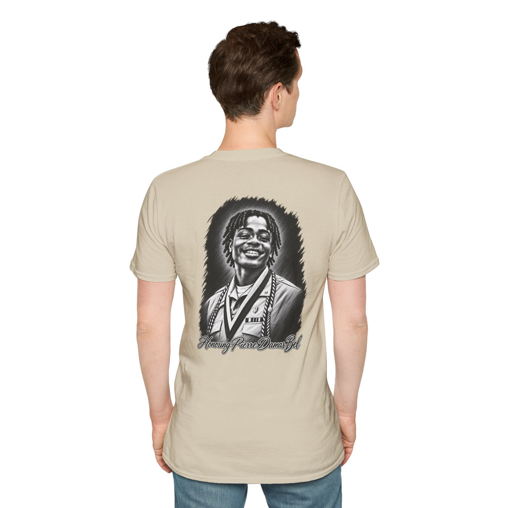 Portrait Front and Back - In Memory of Pierre Damas Bel T-Shirt