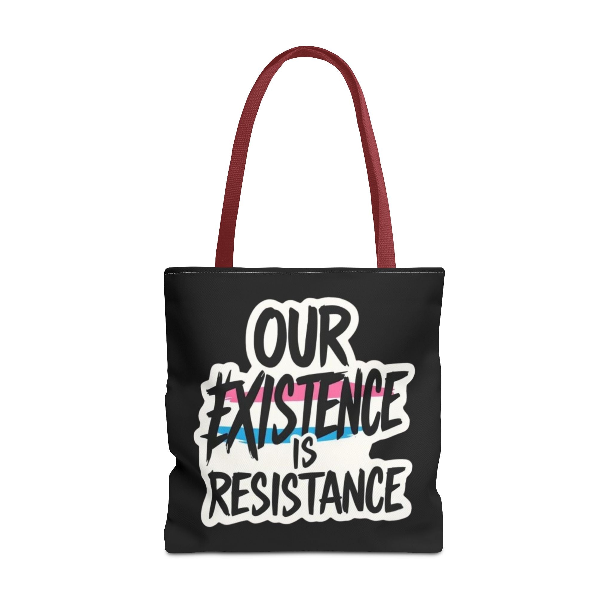 Our Existence Is Resistance Trans Protest Tote Bag