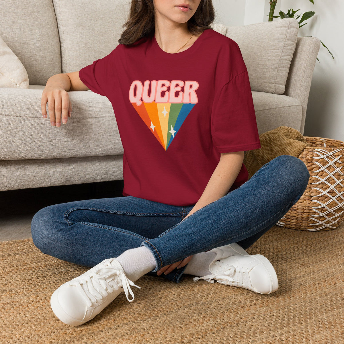 Queer Rainbow Sparkle Pride Tree Las Vegas T-Shirt
