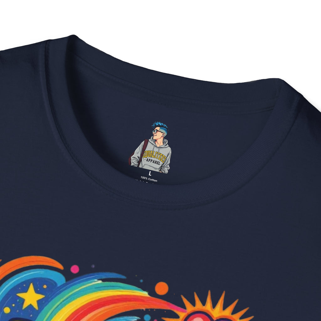 Love Is My Religion Retro Rainbow Graphic T-shirt