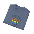 Free Bear Hugs Rainbow Paw T-Shirt