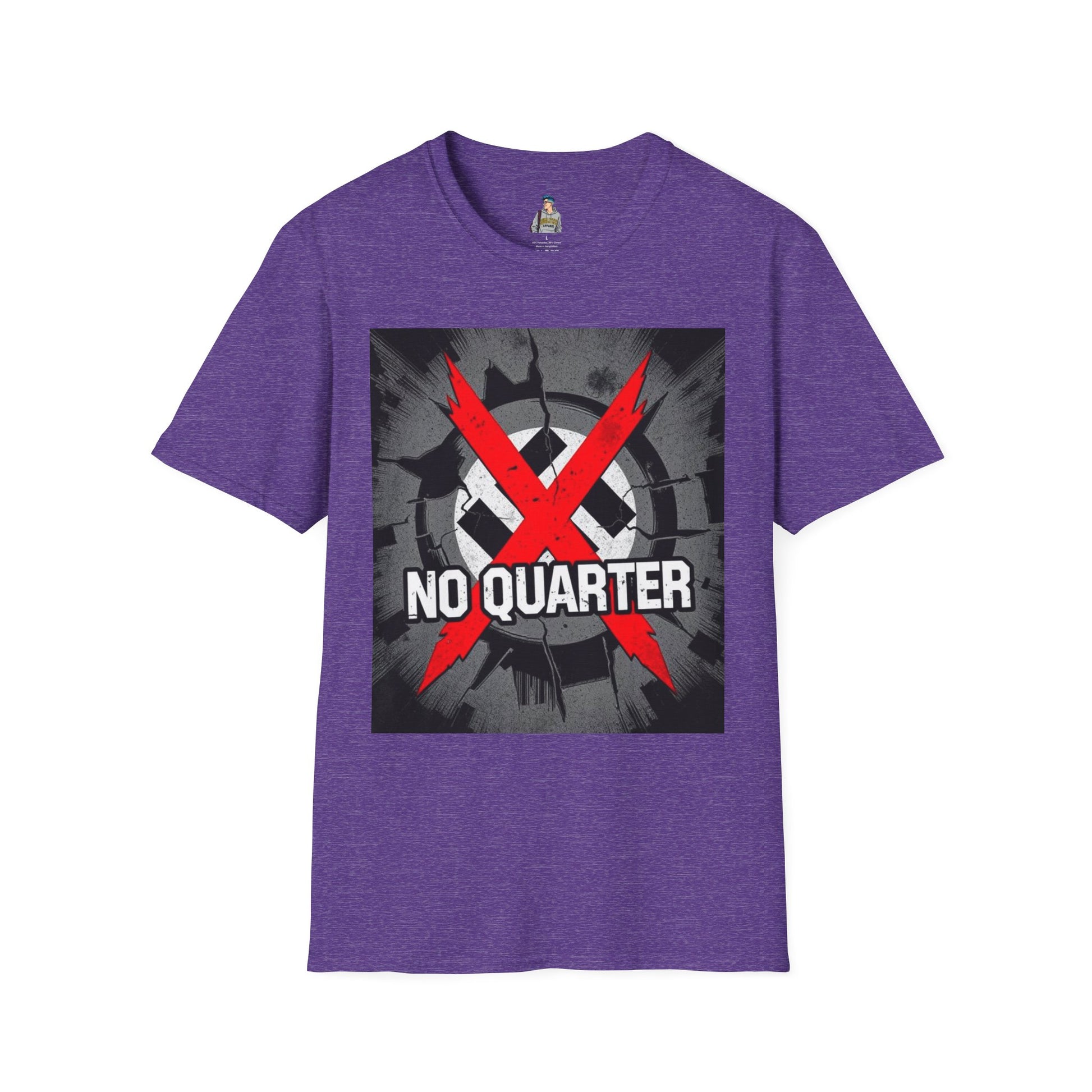 Unisex Softstyle T-Shirt - No Quarter for Fascists Graphic Tee