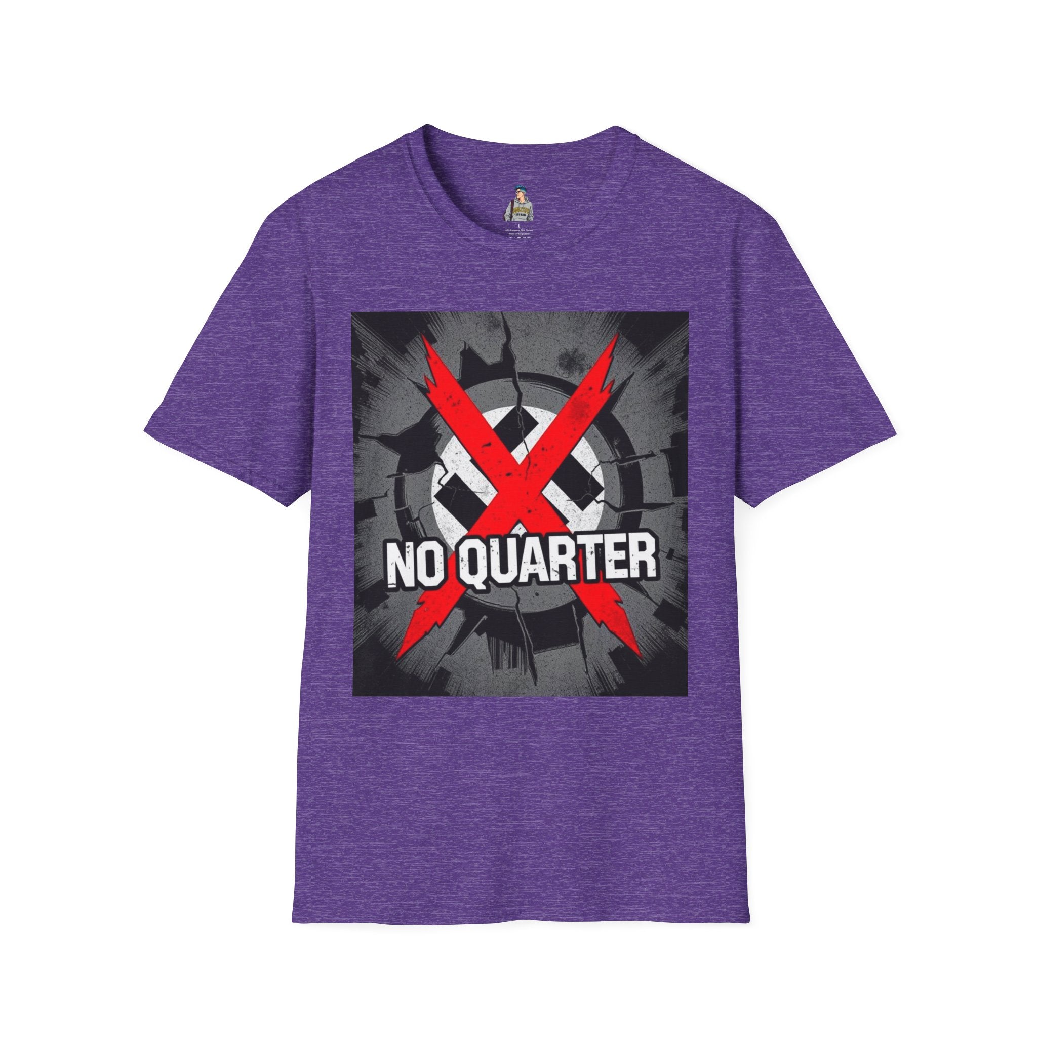 Unisex Softstyle T-Shirt - No Quarter for Fascists Graphic Tee