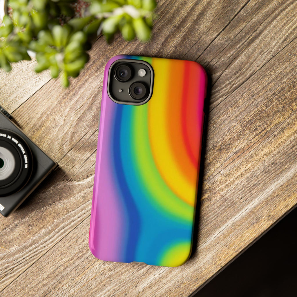 Rainbow Swirl Tough Phone Case for iPhone
