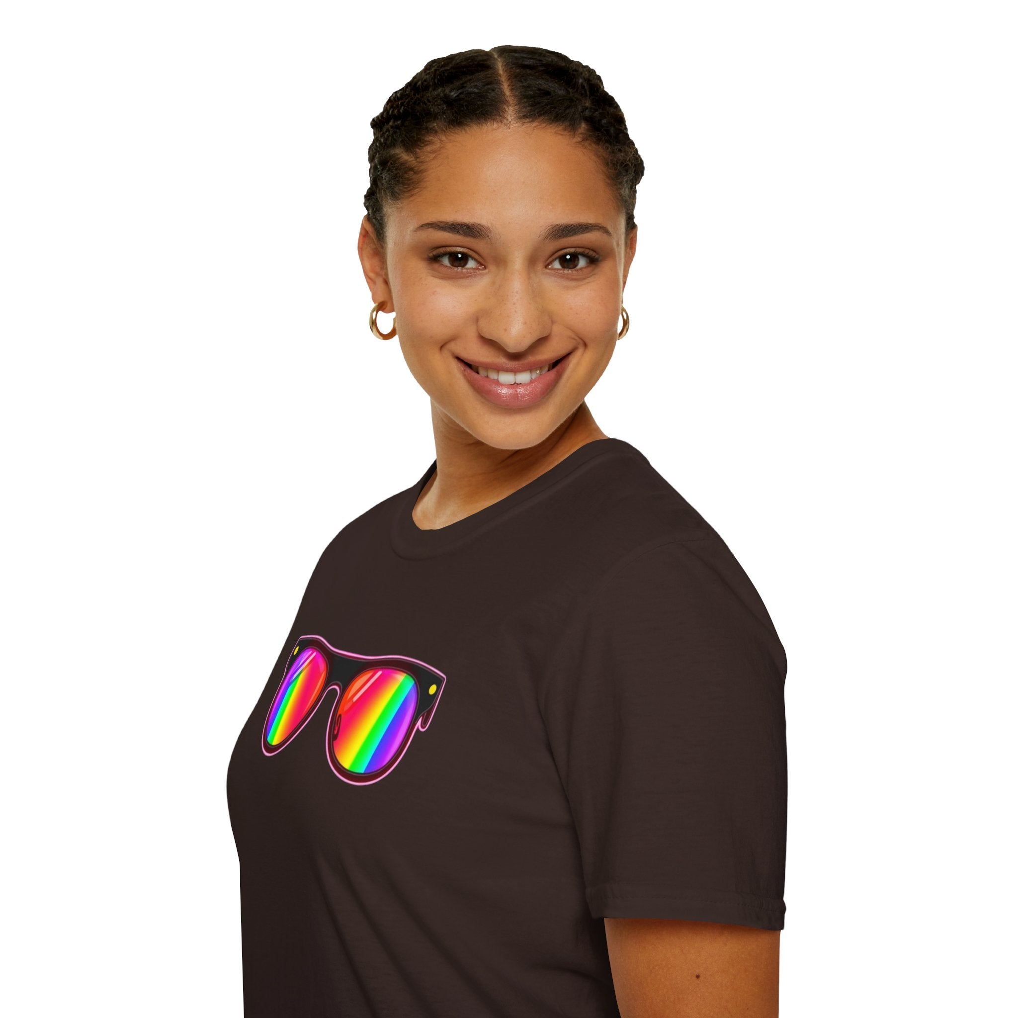 Rainbow Sunglasses Unisex t-shirt