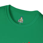 Inclusive Art Unisex Softstyle T-Shirt – ‘ Rainbow Handprint We All Belong’