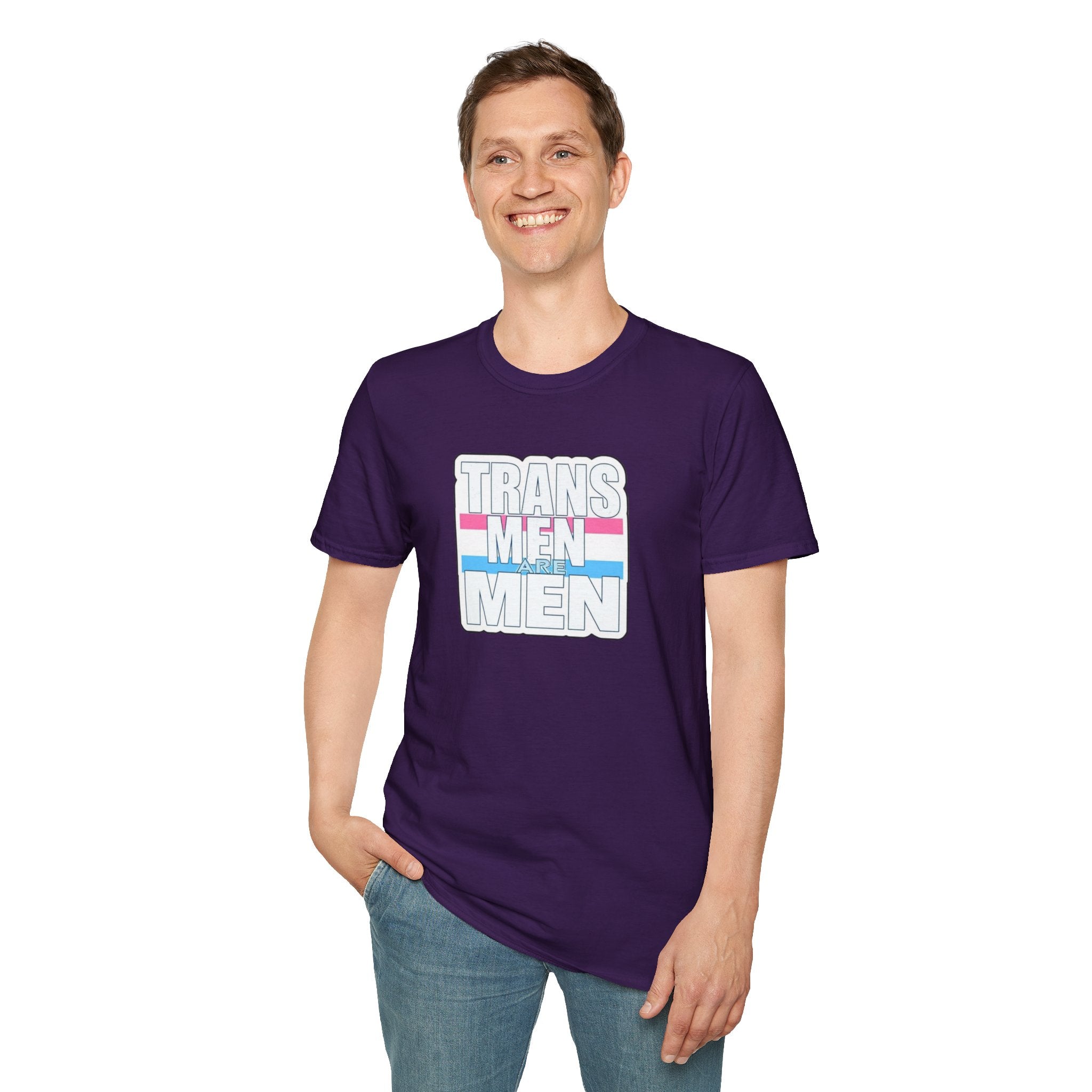 Unisex Softstyle T-Shirt - 'Trans Men Are Men' Statement Tee