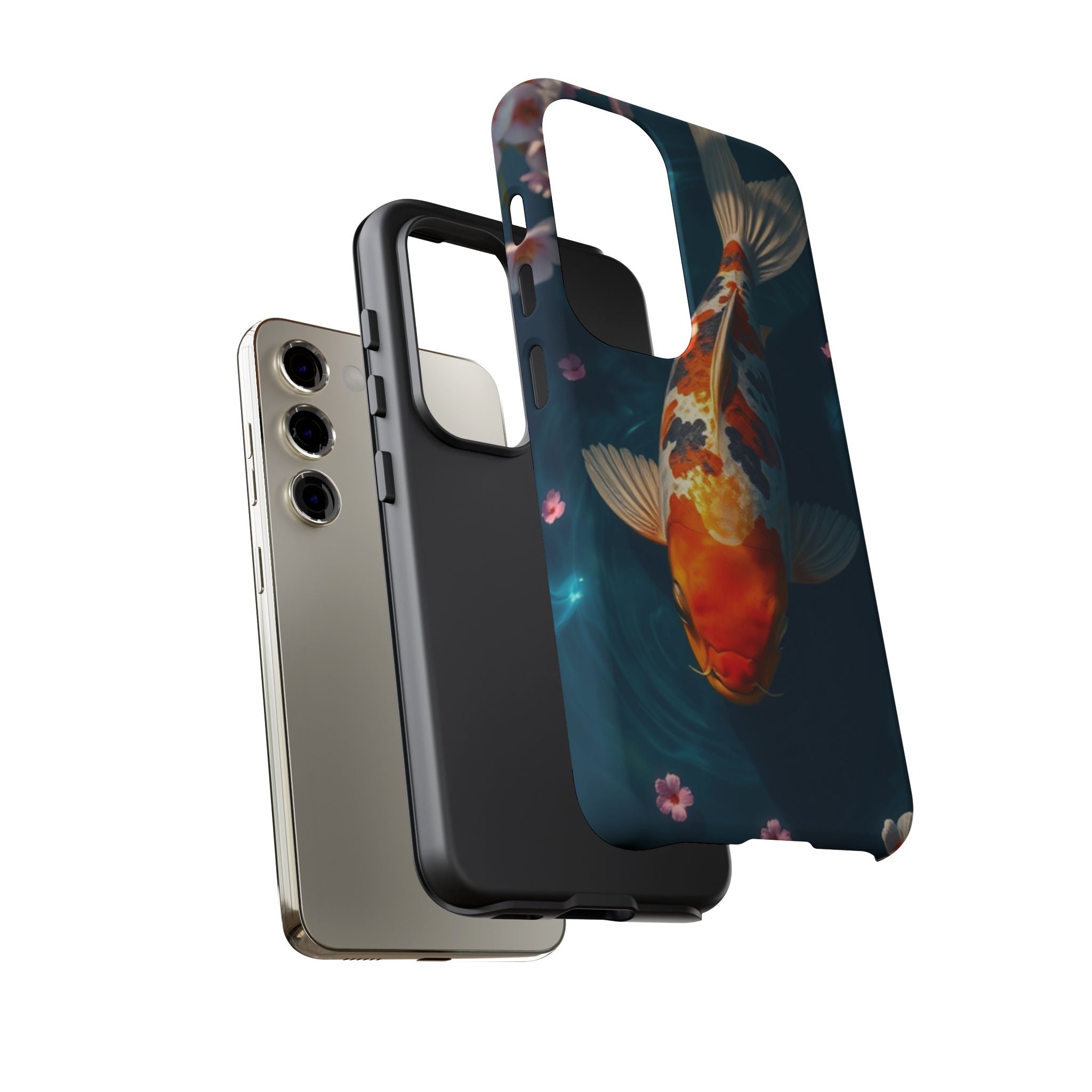 Peaceful Koi Cherry Blossom Tough Cases For Android & iPhone