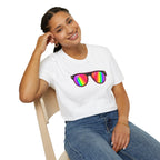 Rainbow Sunglasses Unisex t-shirt