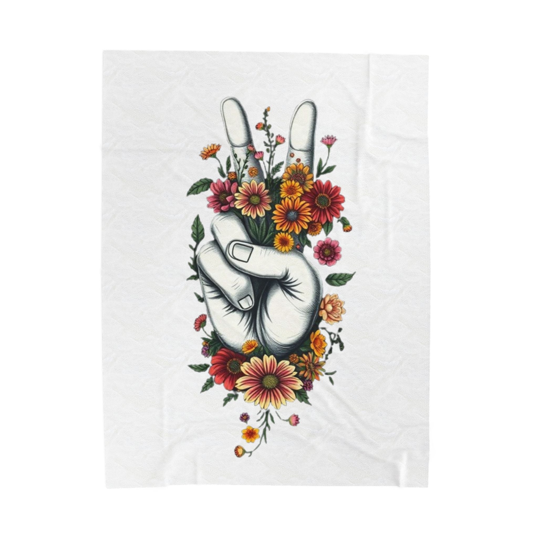 Grow Peace Dreams Velveteen Plush Blanket – For Comfort and Warmth