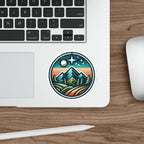 Die-Cut Stickers - Mountain Night Scene