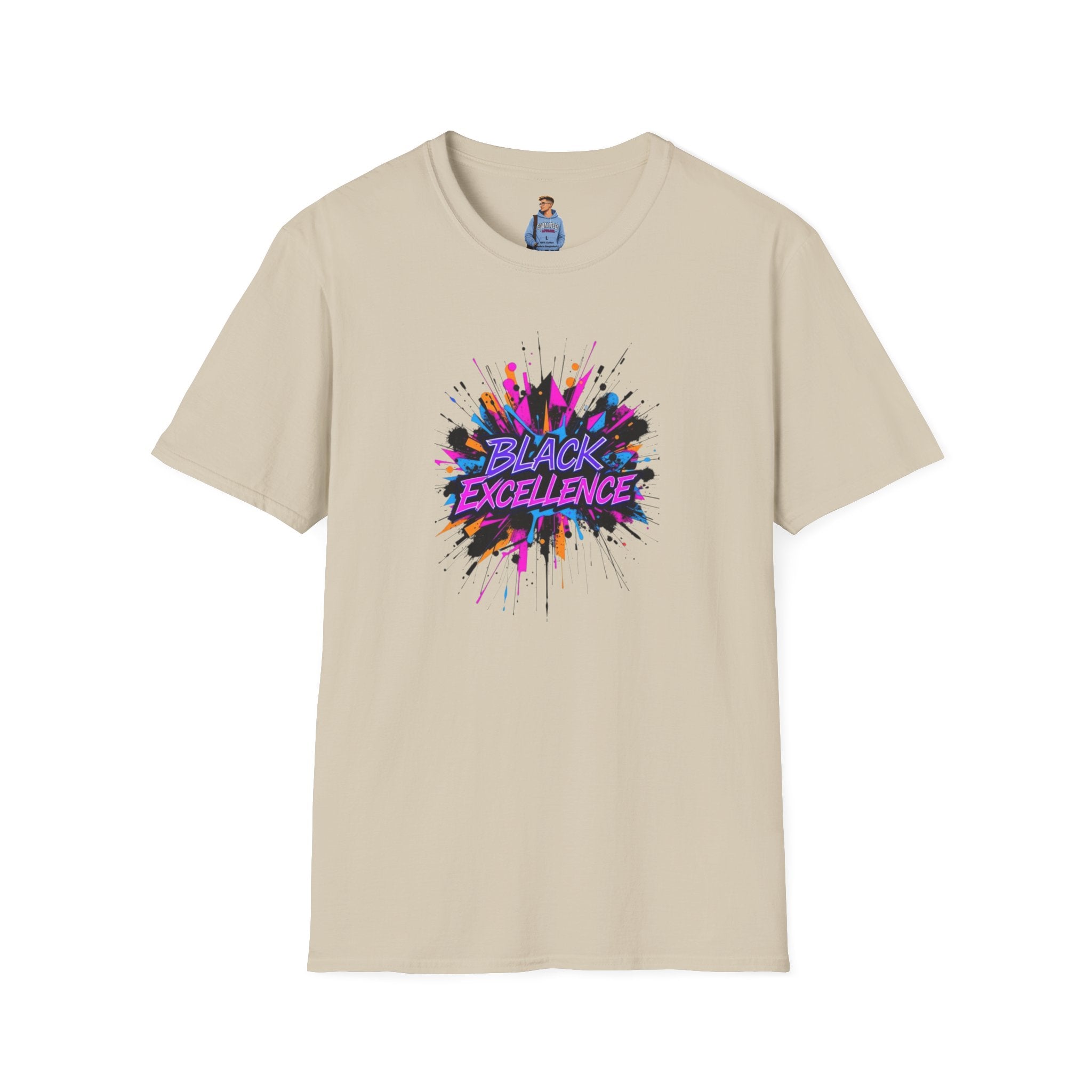Unisex Softstyle T-Shirt - Black Excellence Graphic Tee