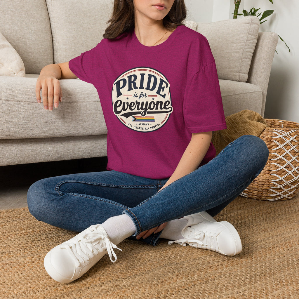 Pride Is for Everyone T-Shirt — Inclusive Retro Pride Tee