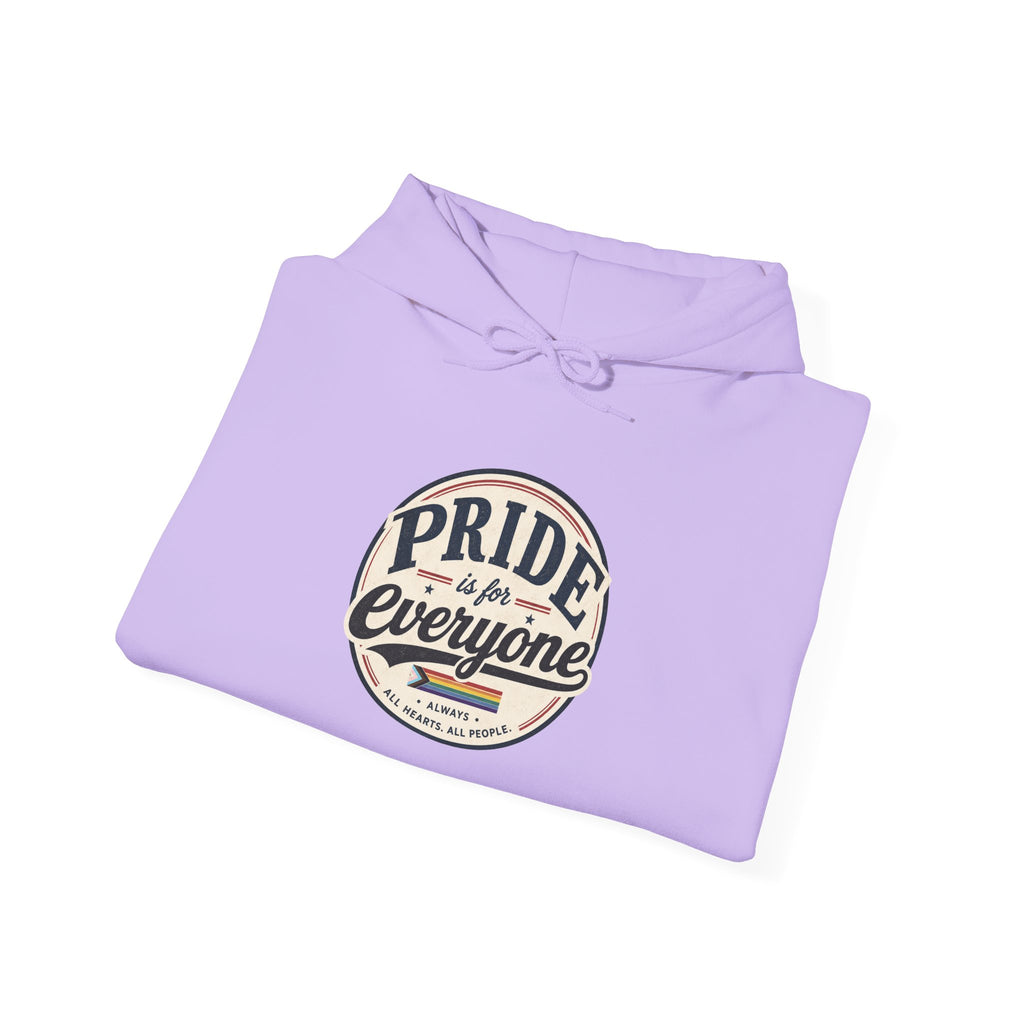 Pride Is For Everyone Pullover Hoodie — Vintage Graphic Inclusivity Sweatshirt