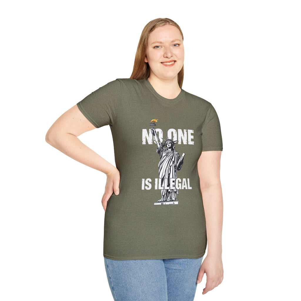 No One Is Illegal Graphic T-shirt