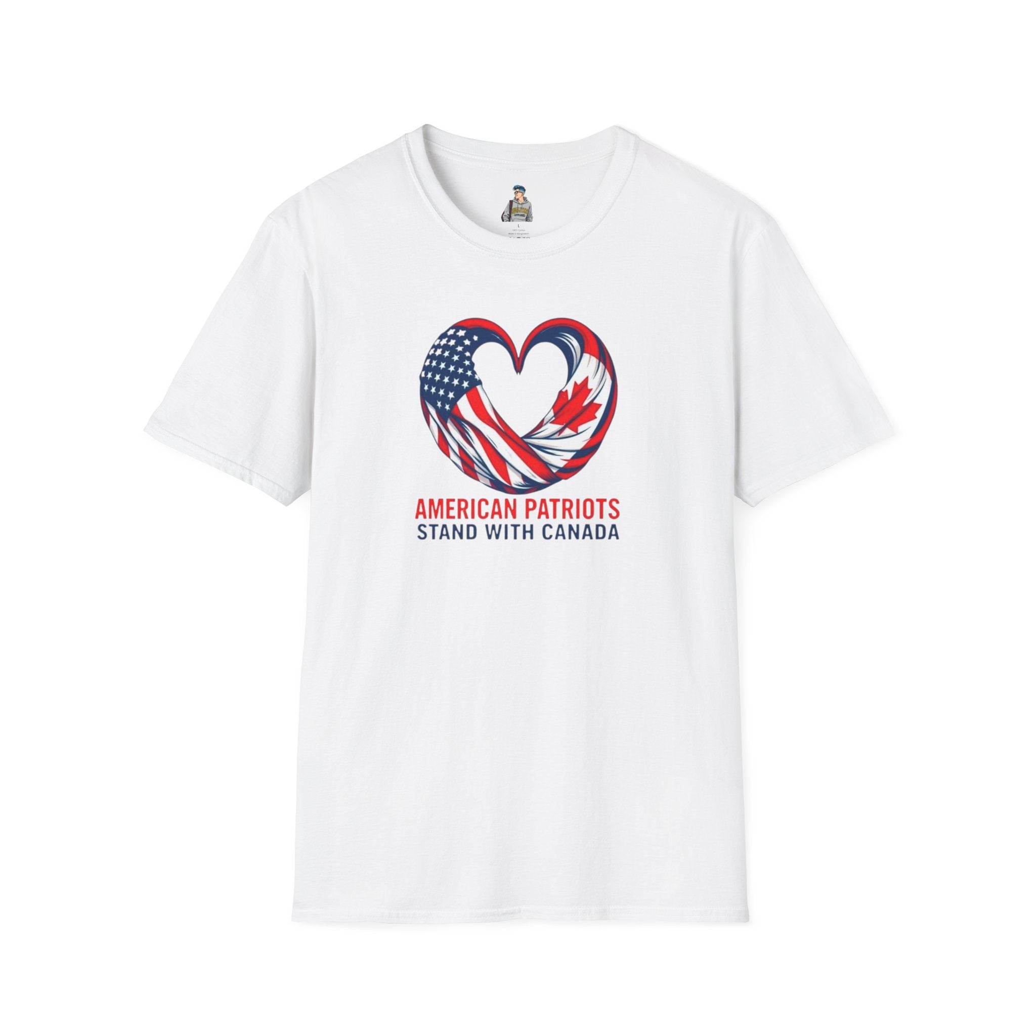 American Patriots Stand with Canada Unisex Softstyle T-Shirt