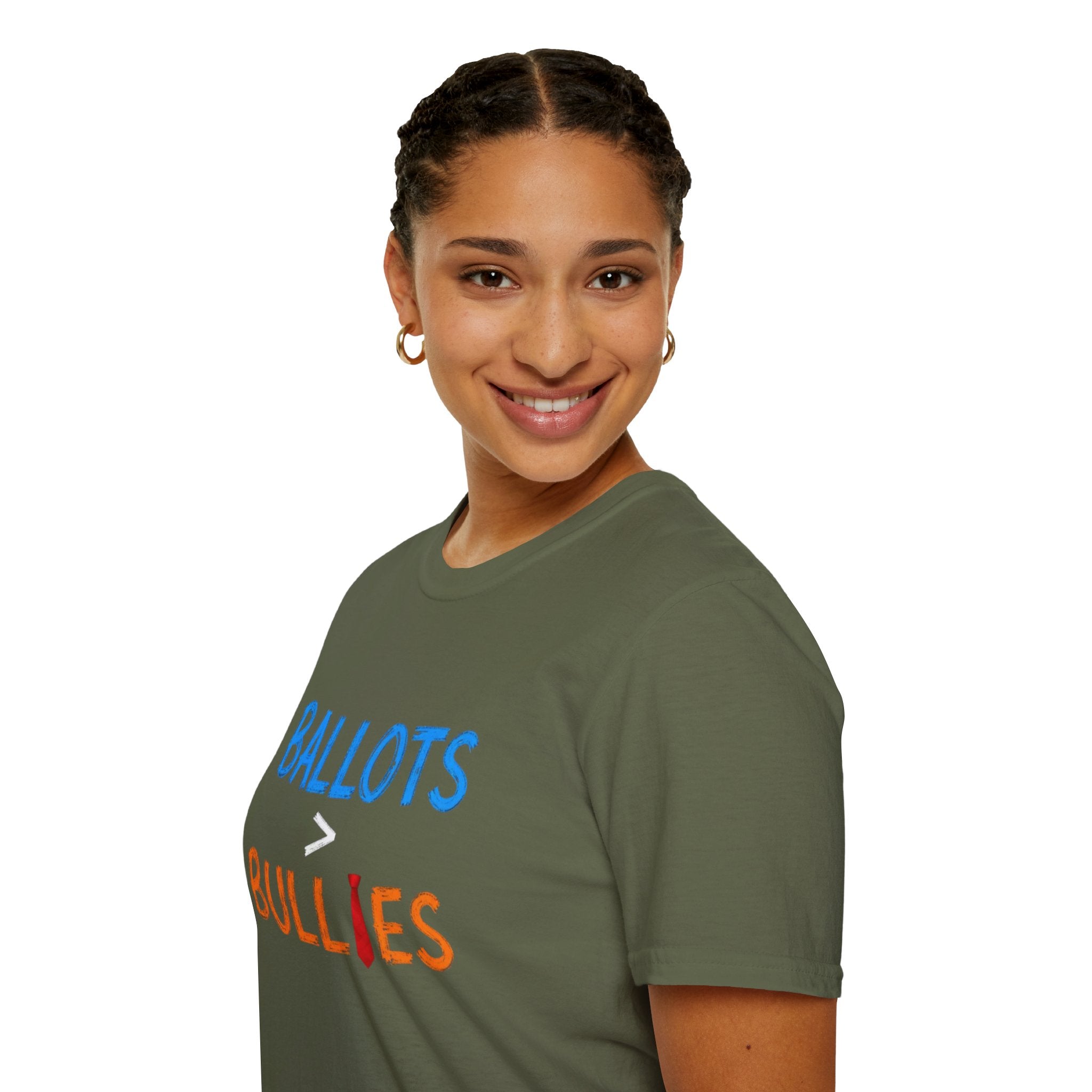 Ballots > Bullies T-Shirt — "I Will Not Be Intimidated" Voter Rights Tee