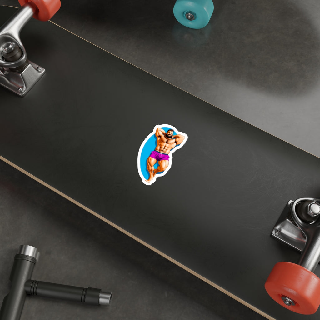 Die-Cut Stickers - Lounging Bear