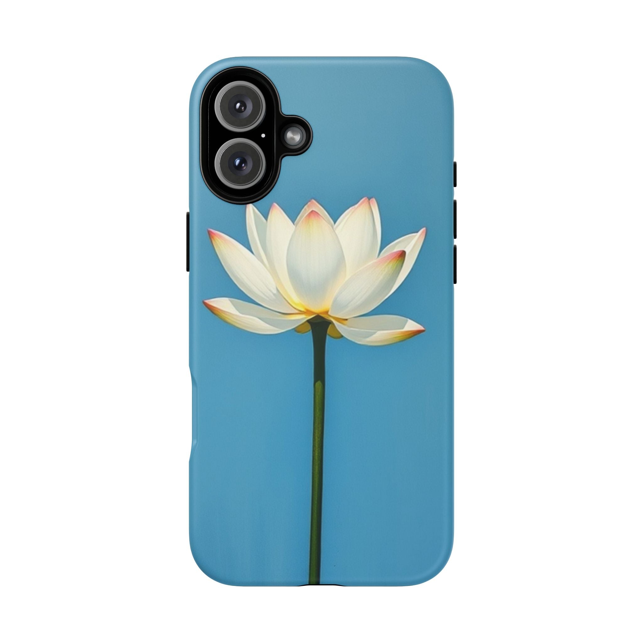 Open White Peace Lily Design Tough Case For Android & iPhone