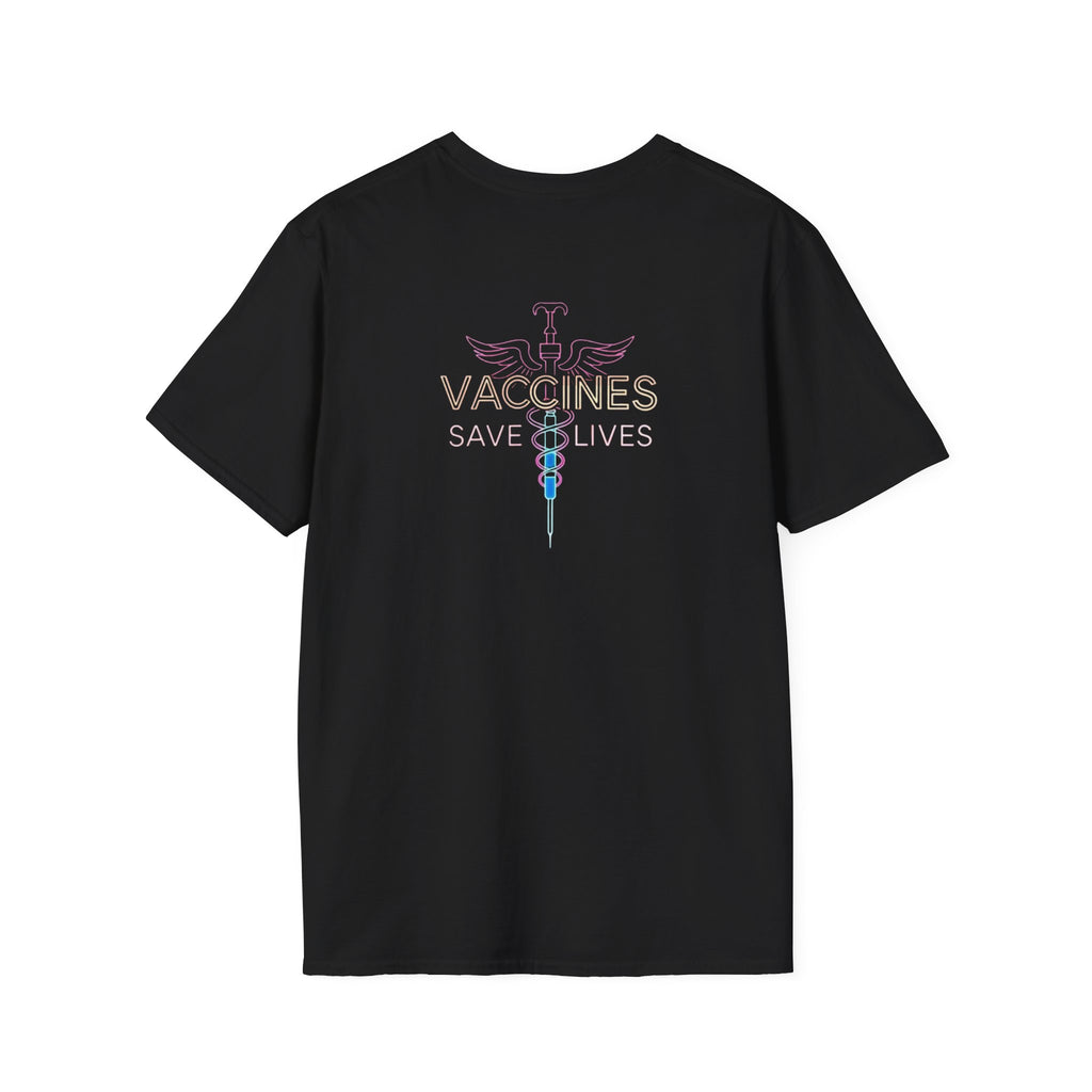 Unisex Softstyle T-Shirt - "Get Poked - Vaccines Save Lives" Statement Tee