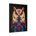 Colorful Owl Canvas Wall Art - 1.25" Stretched Matte