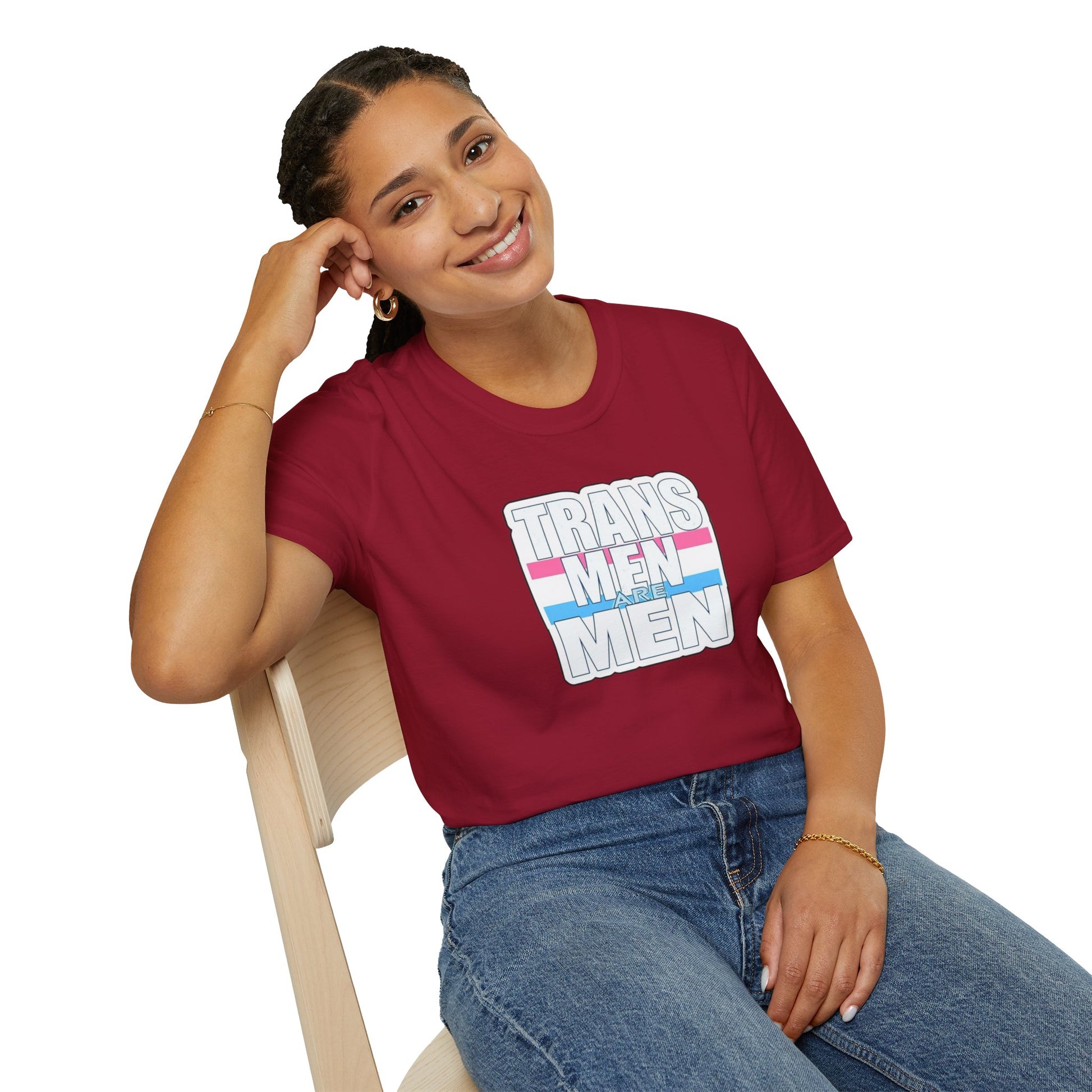 Unisex Softstyle T-Shirt - 'Trans Men Are Men' Statement Tee