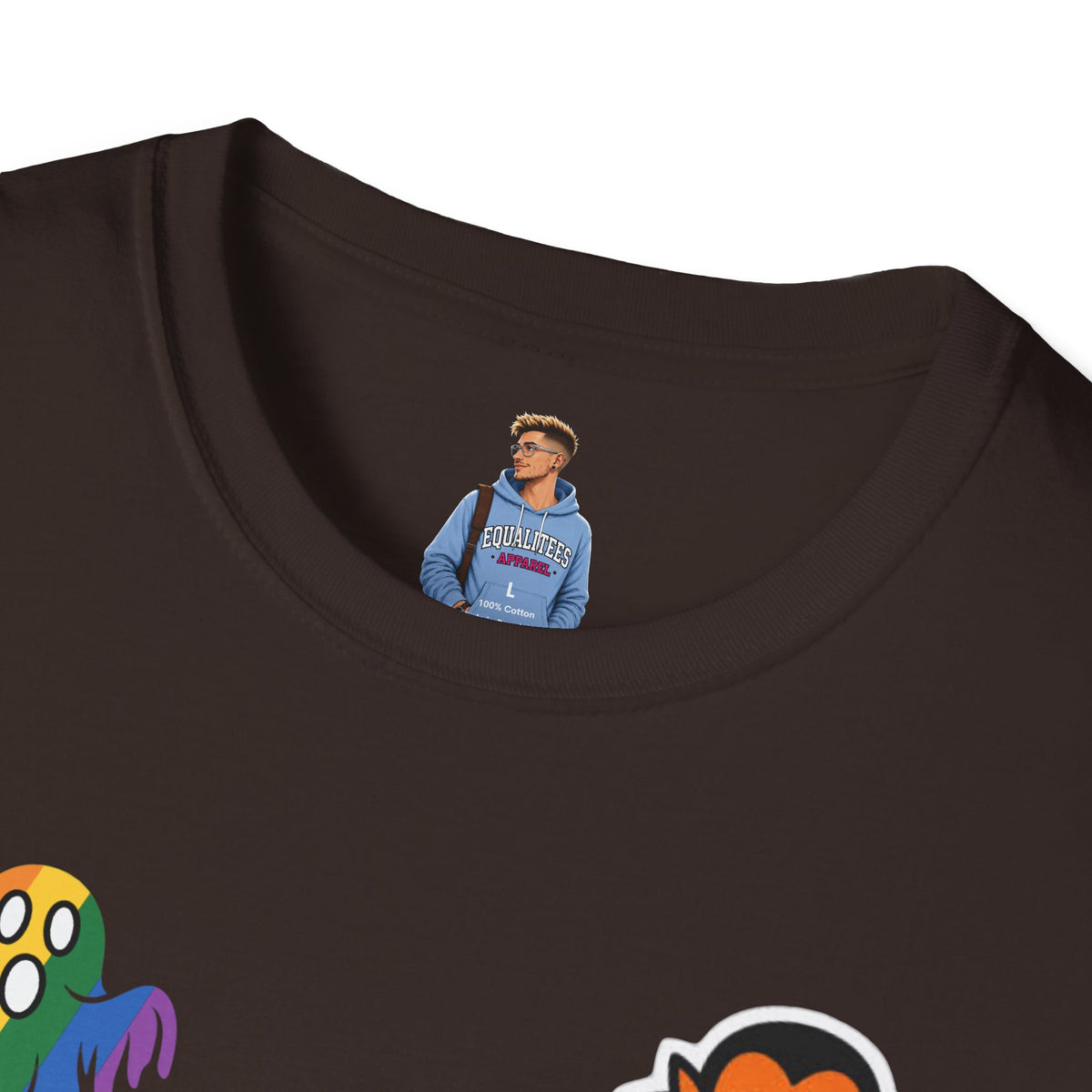 The Pride Tree Halloween T‑Shirt — Rainbow Ghosts, Pumpkins & Bat Graphic Tee