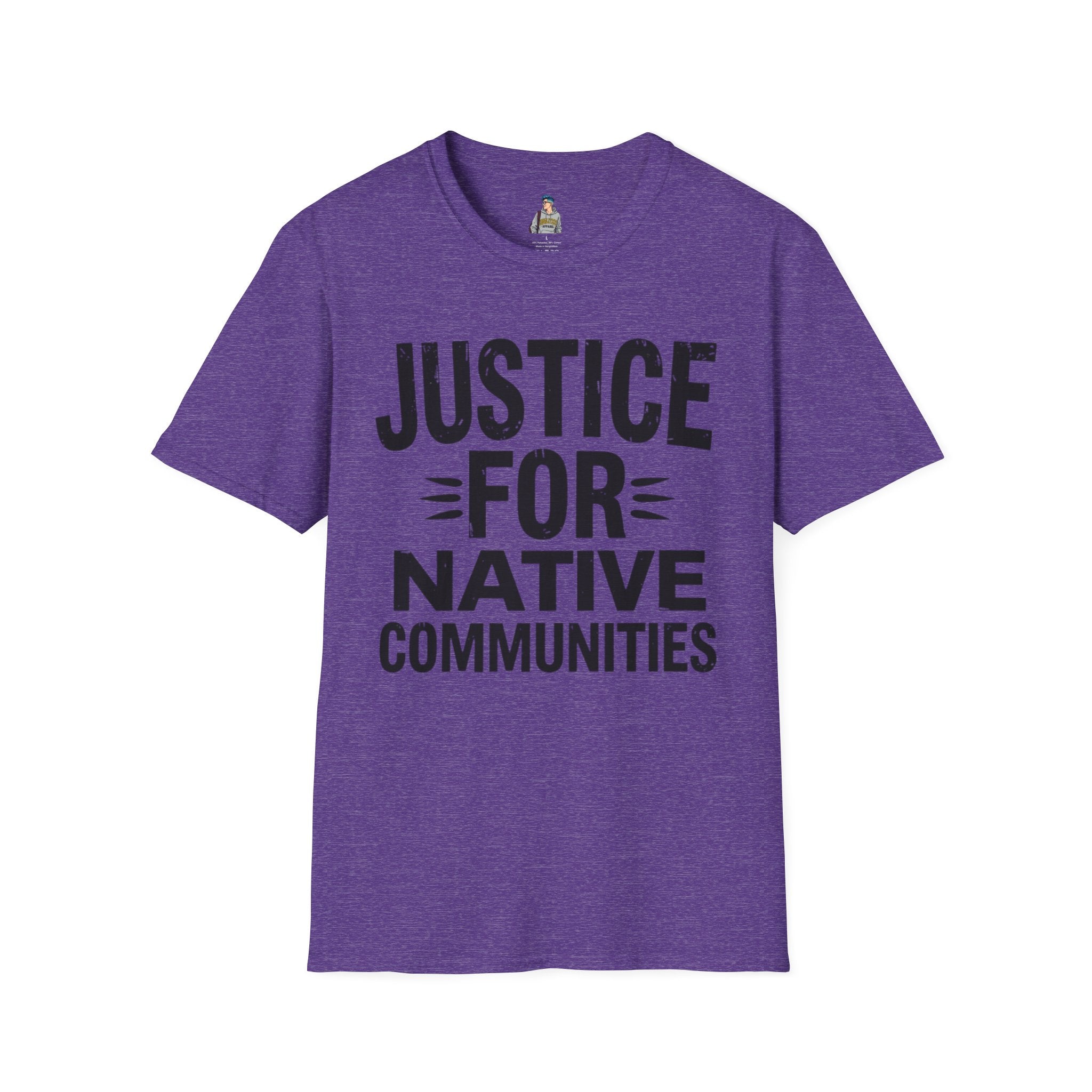 Justice for Native Communities Unisex Softstyle T-Shirt, Activism Tee, Social Justice Apparel, Comfortable Graphic Shirt, Gift for Advocates