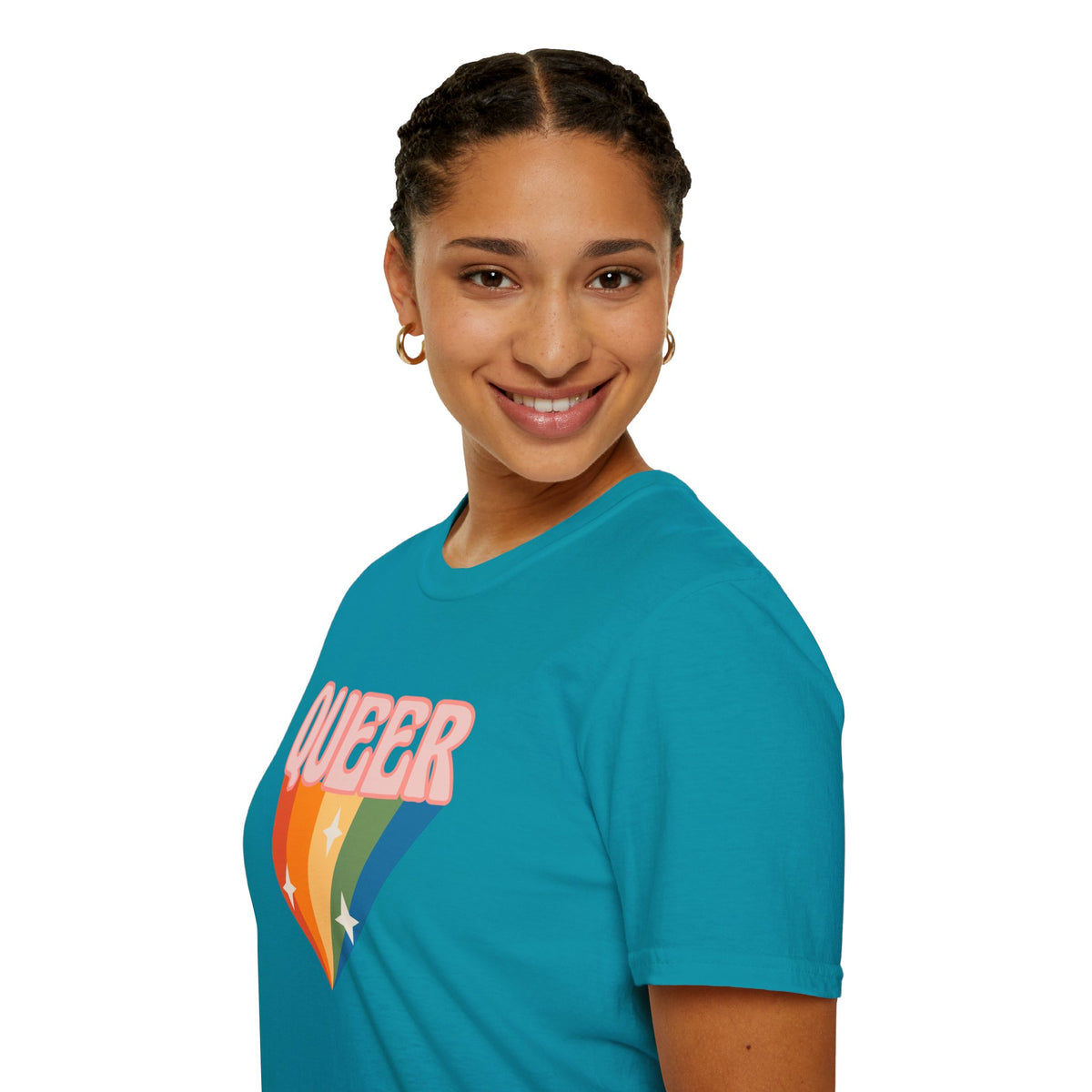 Queer Rainbow Sparkle Pride Tree Las Vegas T-Shirt