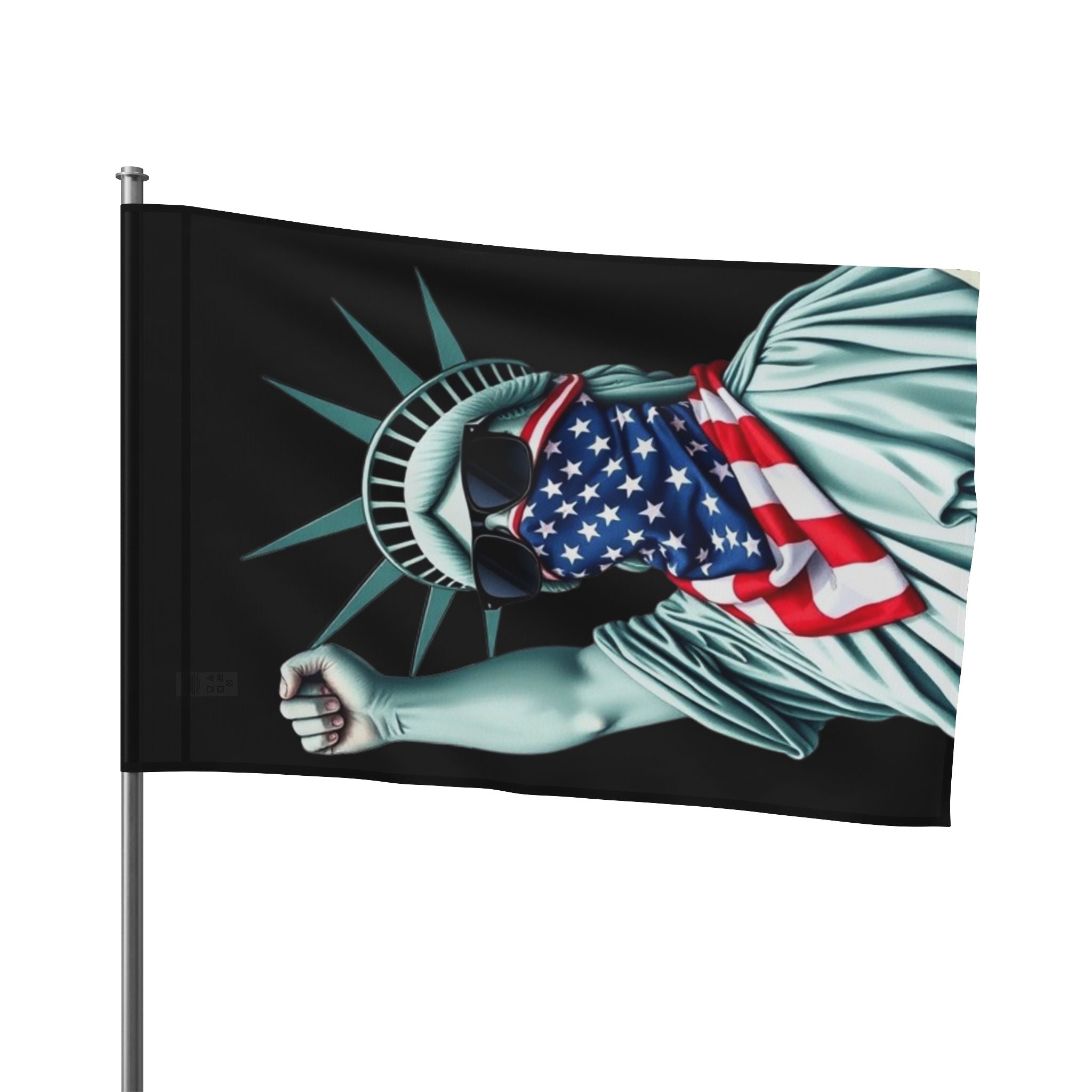 Resist With Lady Liberty Flag Design