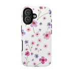 Floral Pink Wildflower Tough Phone Case for iPhone