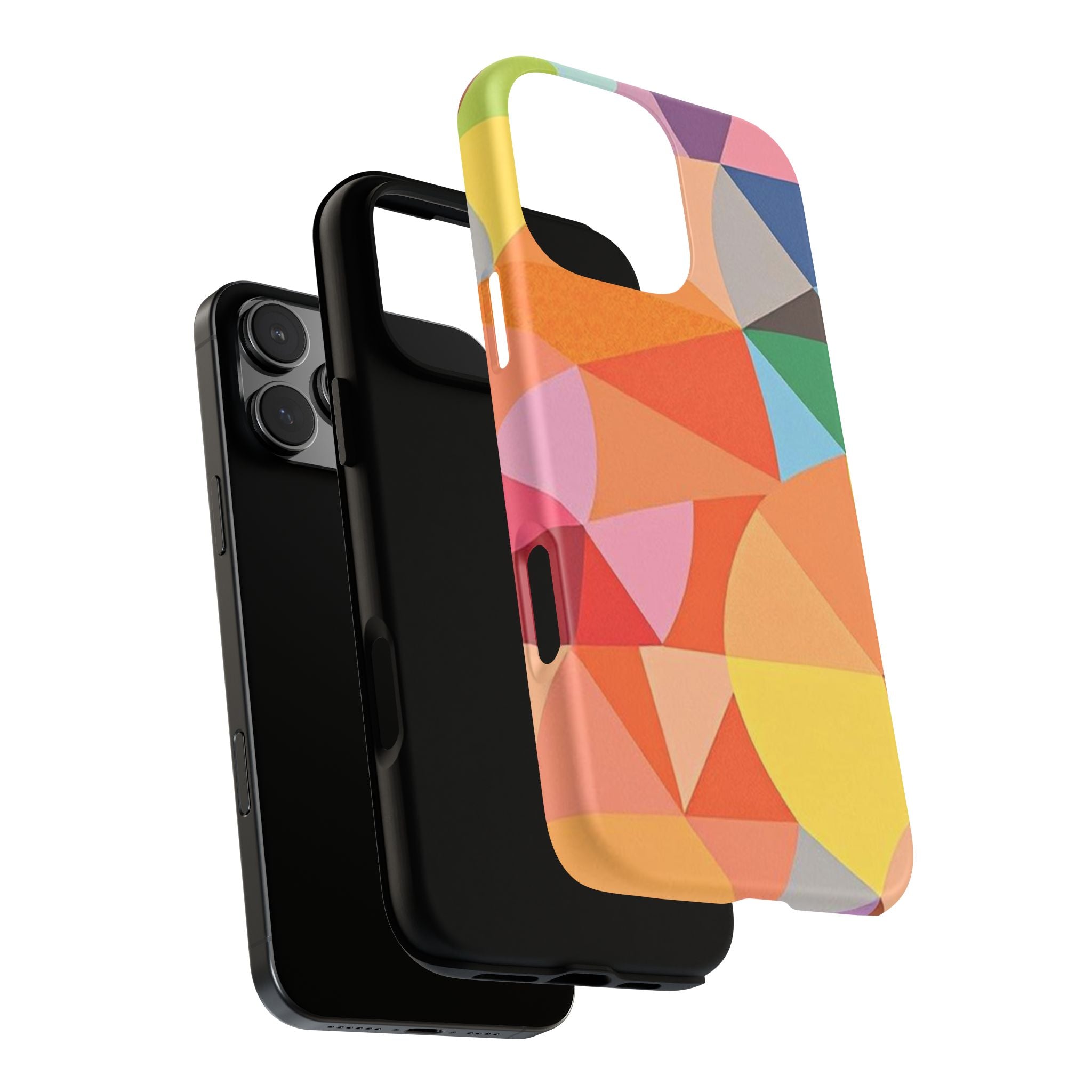 Colorful Geometric Tough Phone Case for iPhone