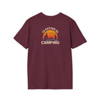 Unisex Softstyle T-Shirt - 'I'd Rather Be Camping' Adventure Tee