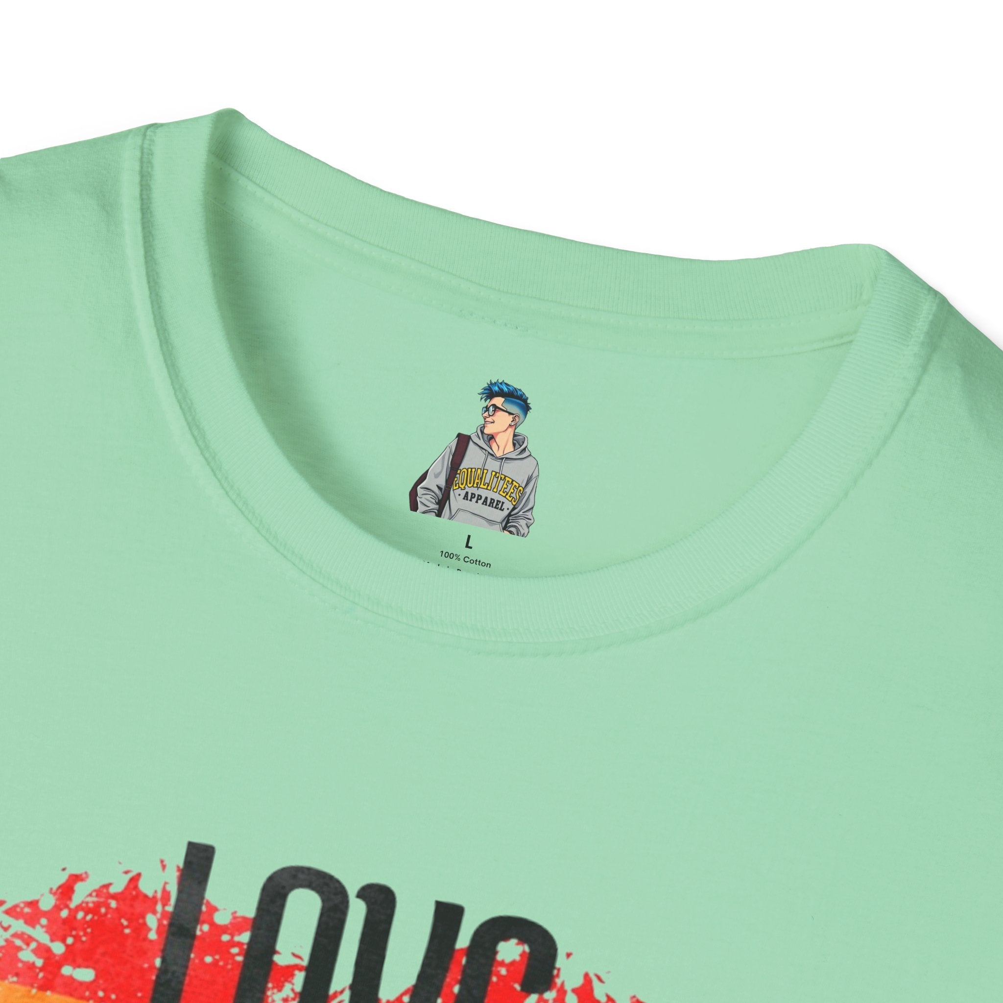 Pride Love Is Love Unisex Softstyle T-Shirt - EqualiTees.Me