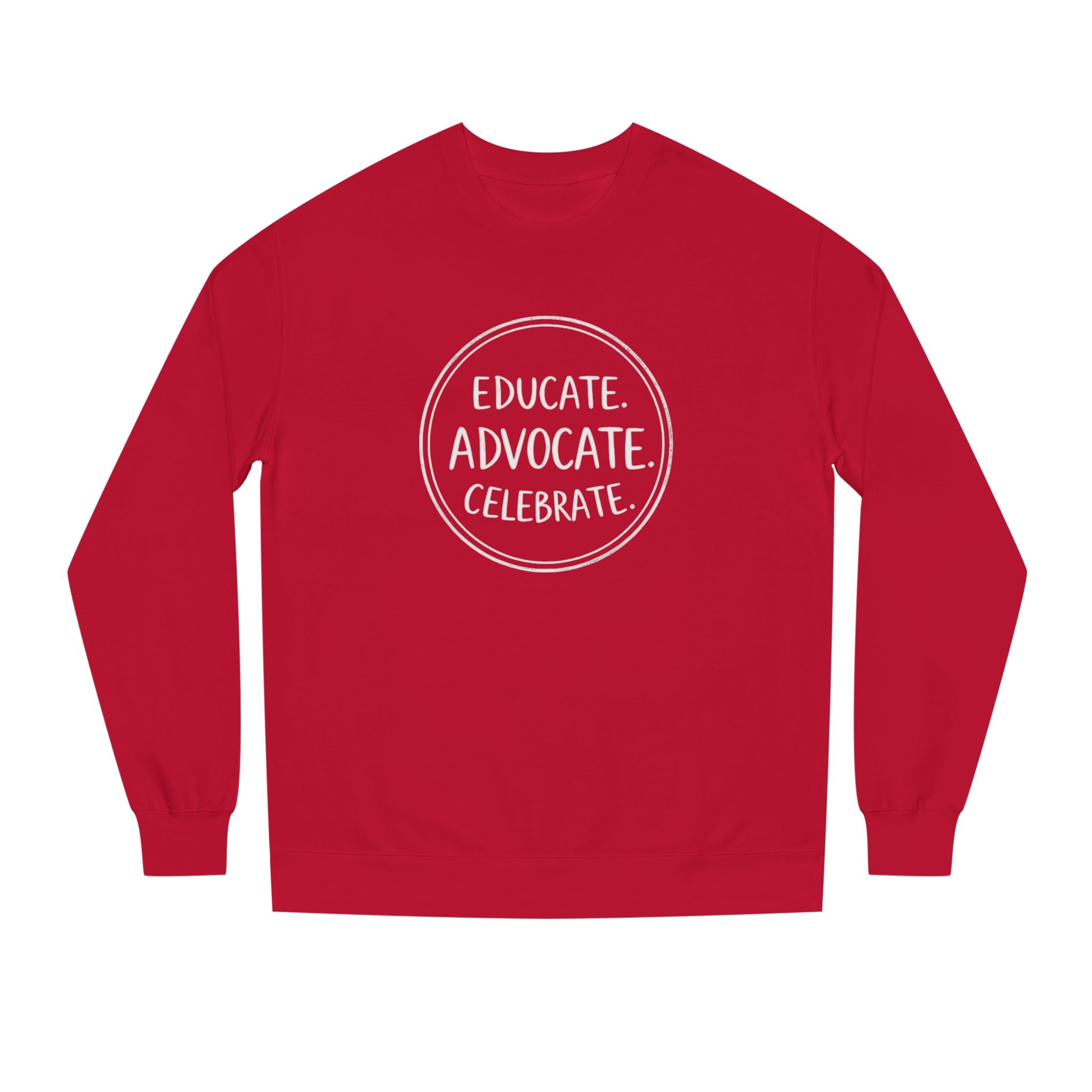 Educate, Advocate, Celebrate Incognito Pride Unisex Crew Neck Sweatshirt