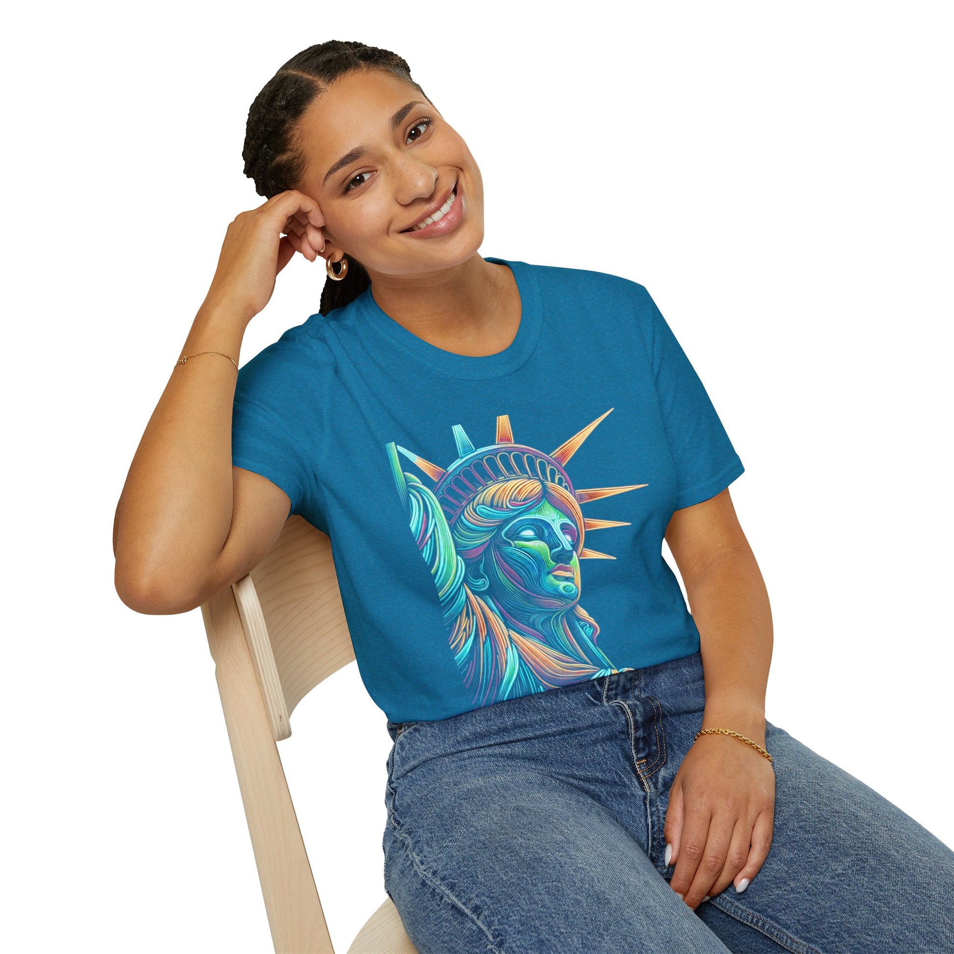 Lady Liberty - Softstyle Unisex T-Shirt