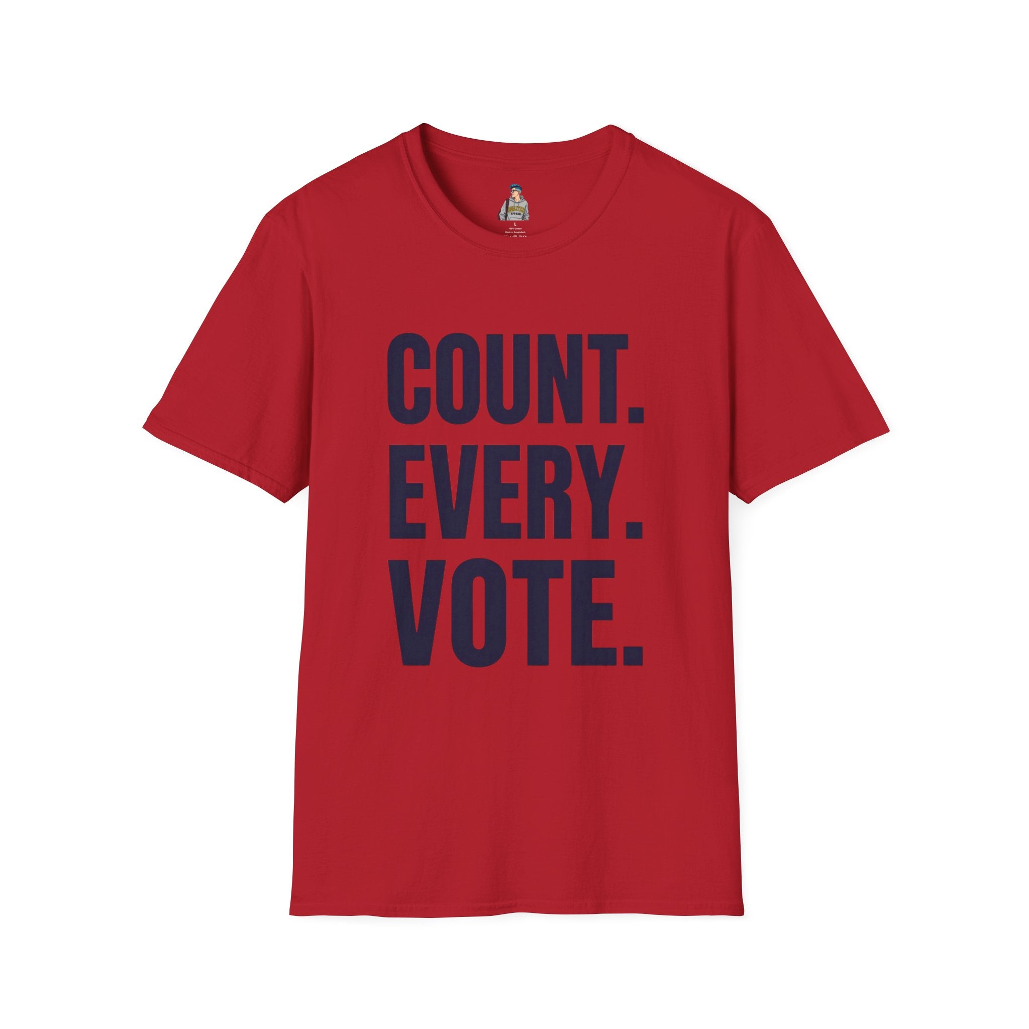 Count. Every. Vote. T-Shirt — Voter Rights Political Tee