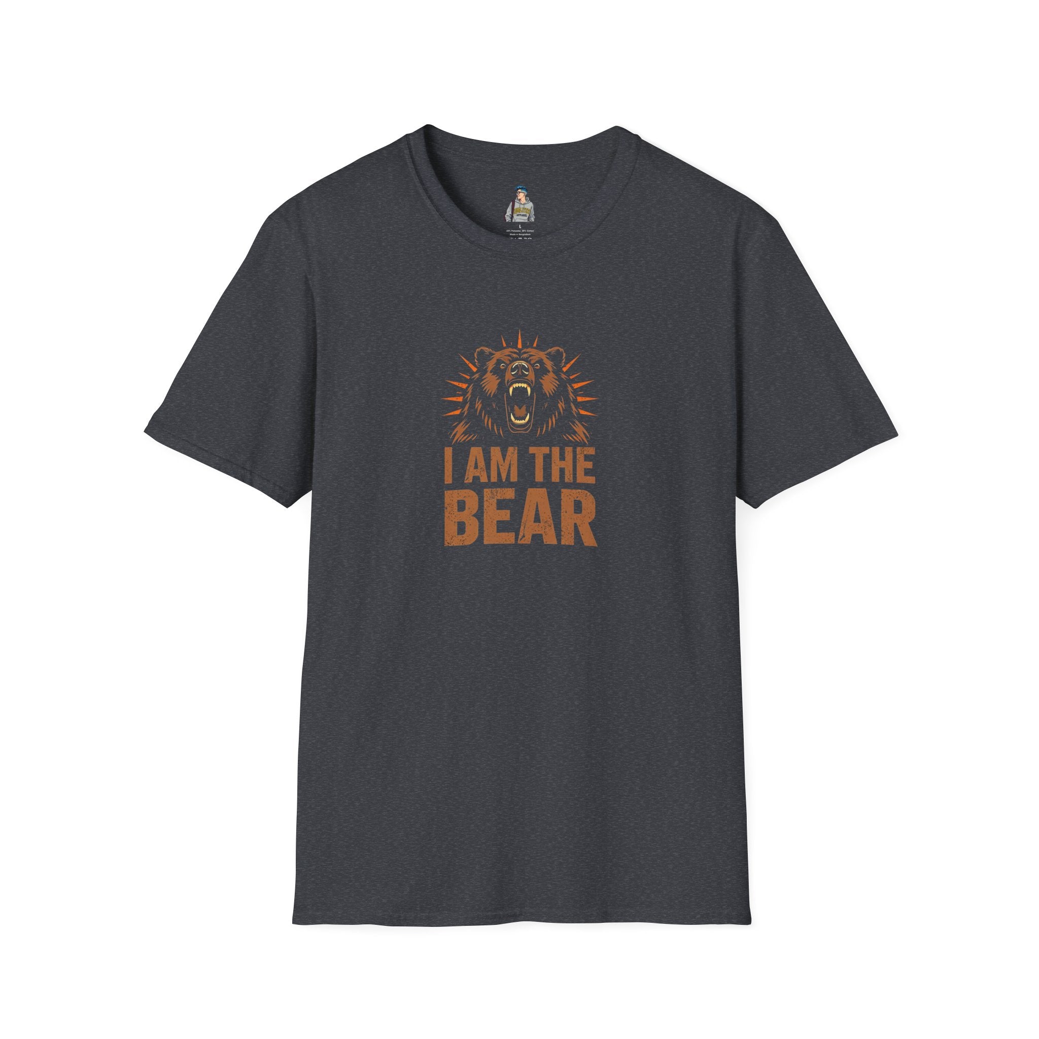 I Am The Bear, Strong Men Respect Women Unisex Softstyle T-Shirt