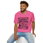 Juneteenth T-Shirt — "Happy Juneteenth" Floral Freedom Tee