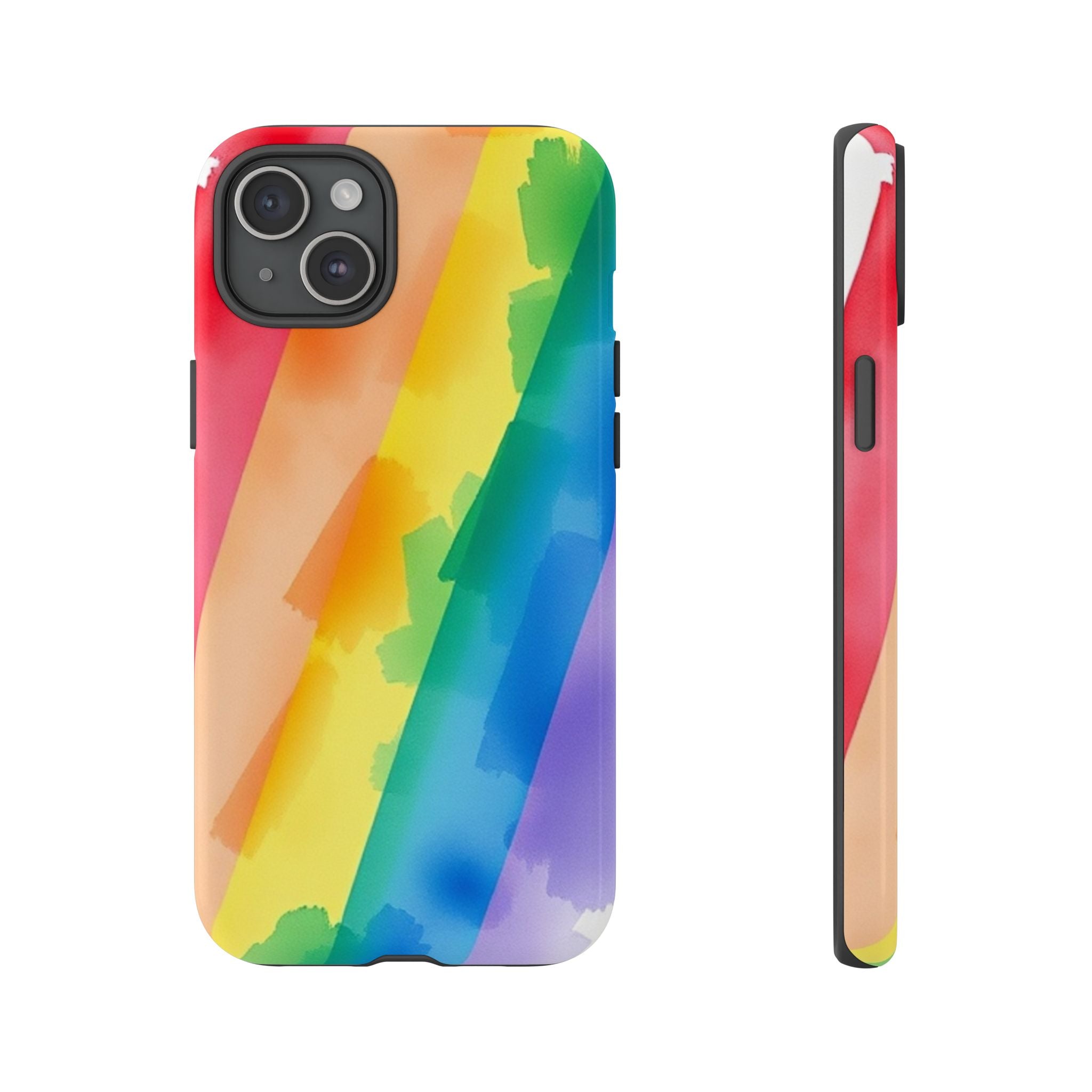 Rainbow Watercolor Art Tough Cases For Android & iPhone