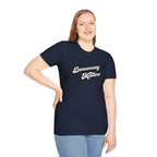 Democracy Matters T-Shirt — Retro Script Political Tee