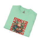 Fierce Female Unisex T-Shirt - Softstyle Floral Graphic Tee