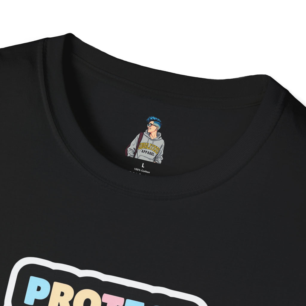 "Protect Trans Kids" Unisex Softstyle T-Shirt - Empowerment & Pride Apparel