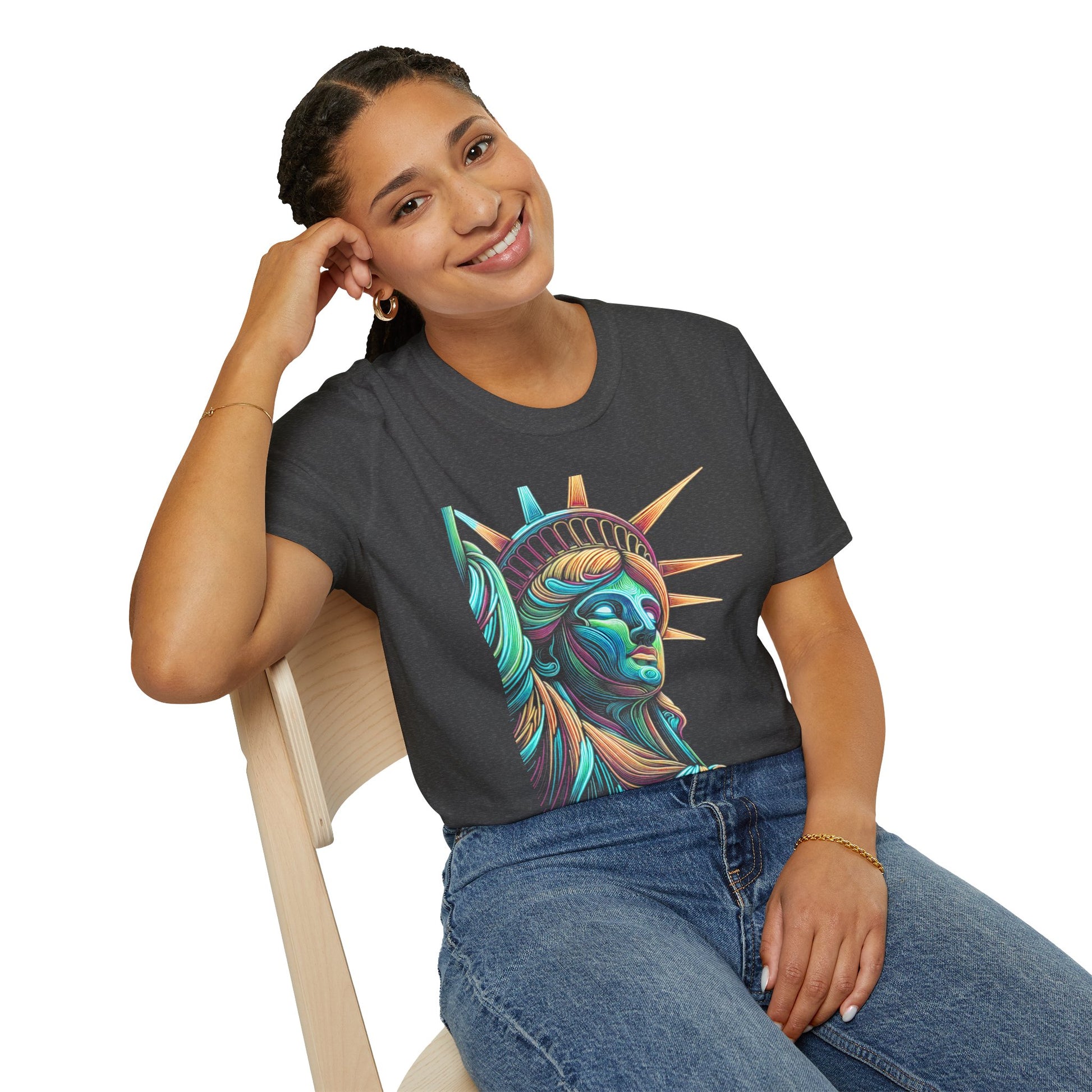 Lady Liberty - Softstyle Unisex T-Shirt
