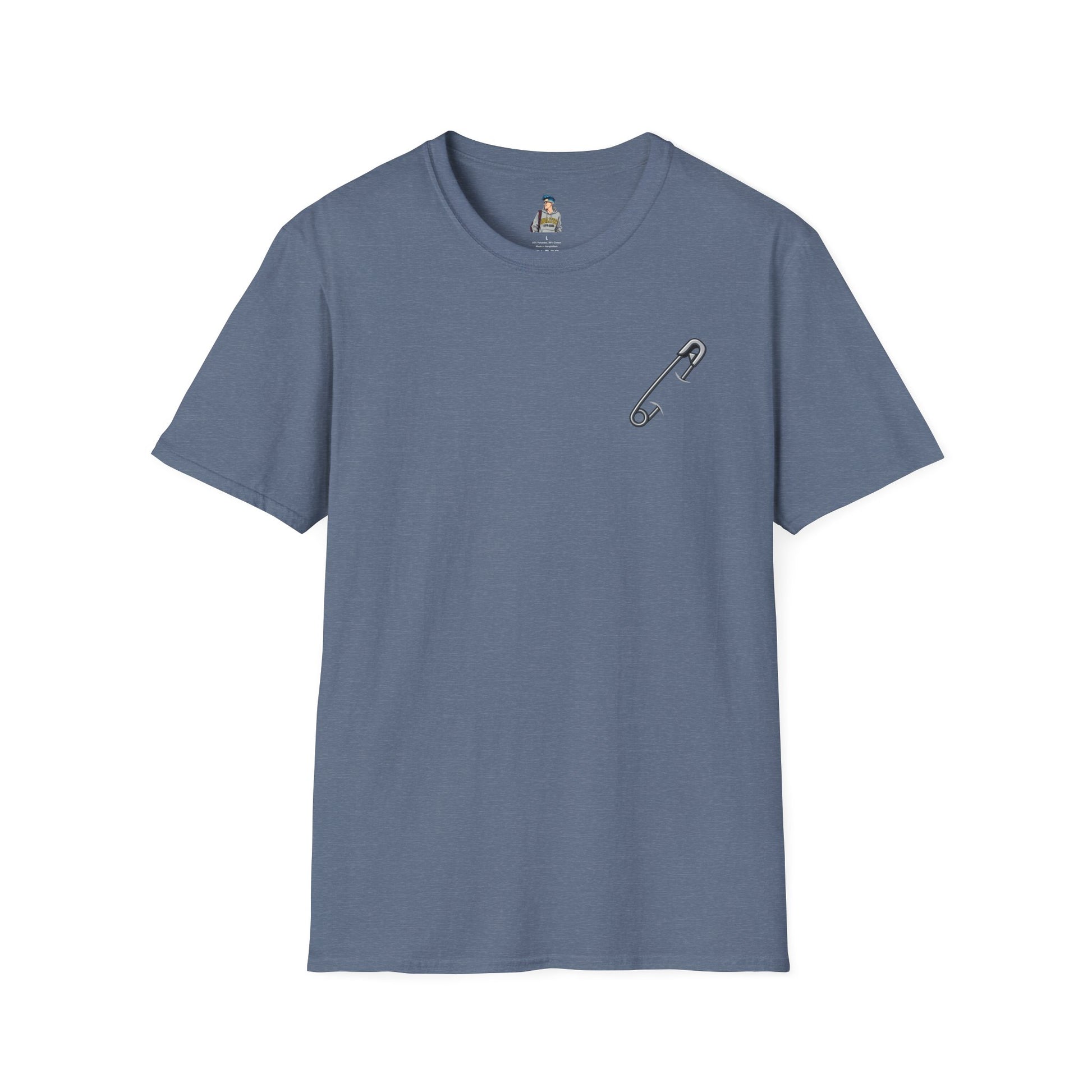 Live and Let Live Safety Pin Unisex Softstyle T-Shirt - Casual LGBTQ+ Pride Tee