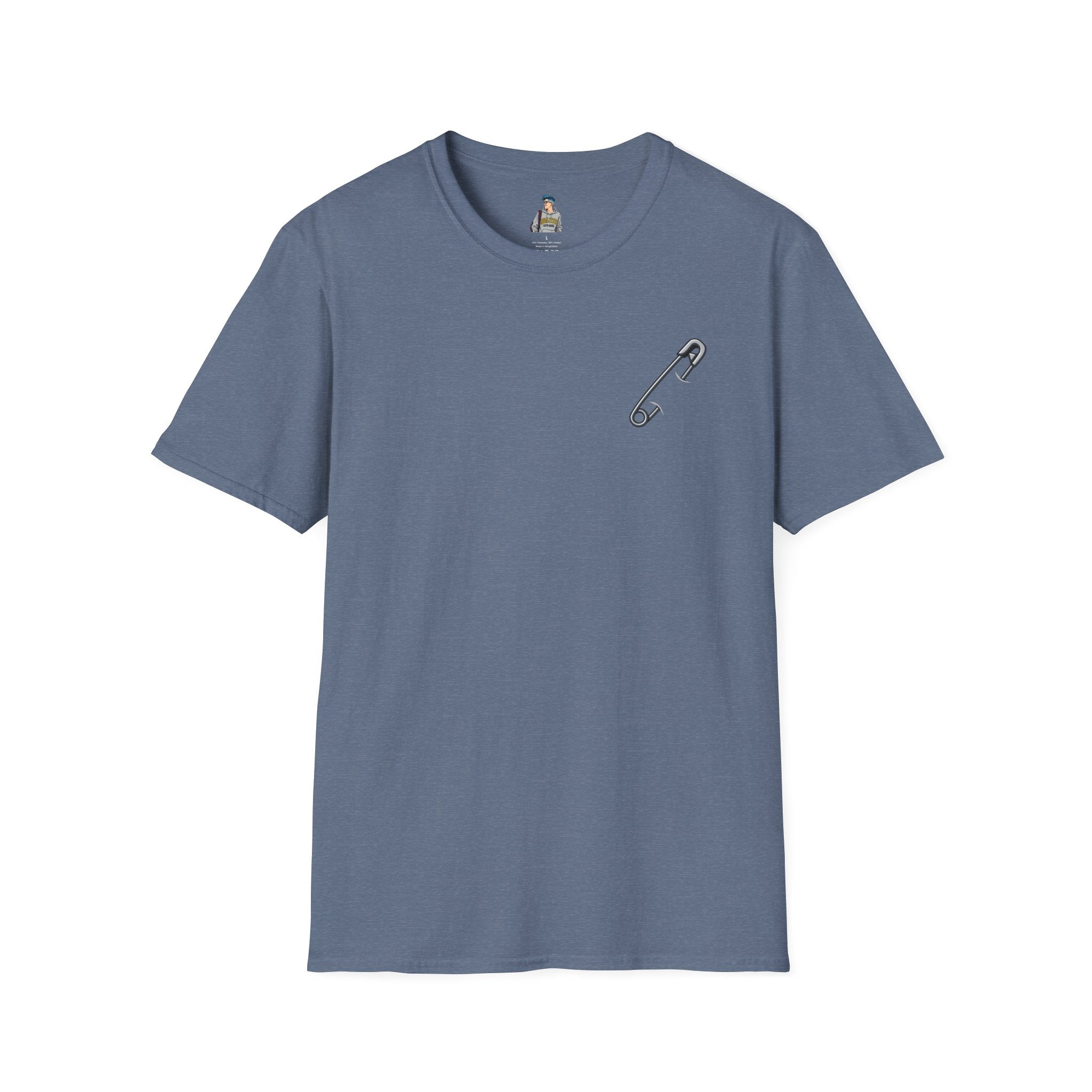 Live and Let Live Safety Pin Unisex Softstyle T-Shirt - Casual LGBTQ+ Pride Tee