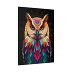 Colorful Owl Canvas Wall Art - 1.25" Stretched Matte