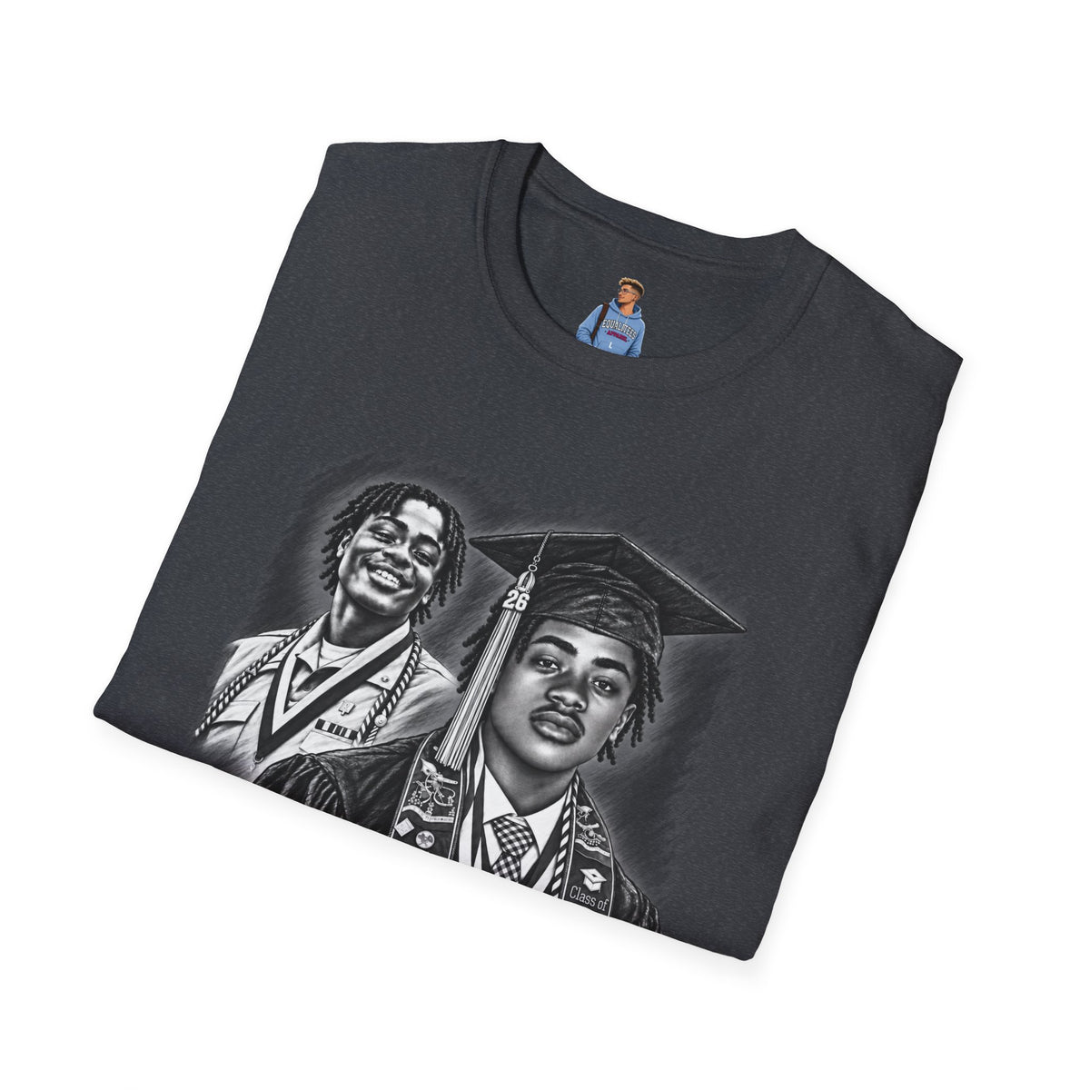 Double Portrait Front - In Memory of Pierre Damas Bel T-Shirt